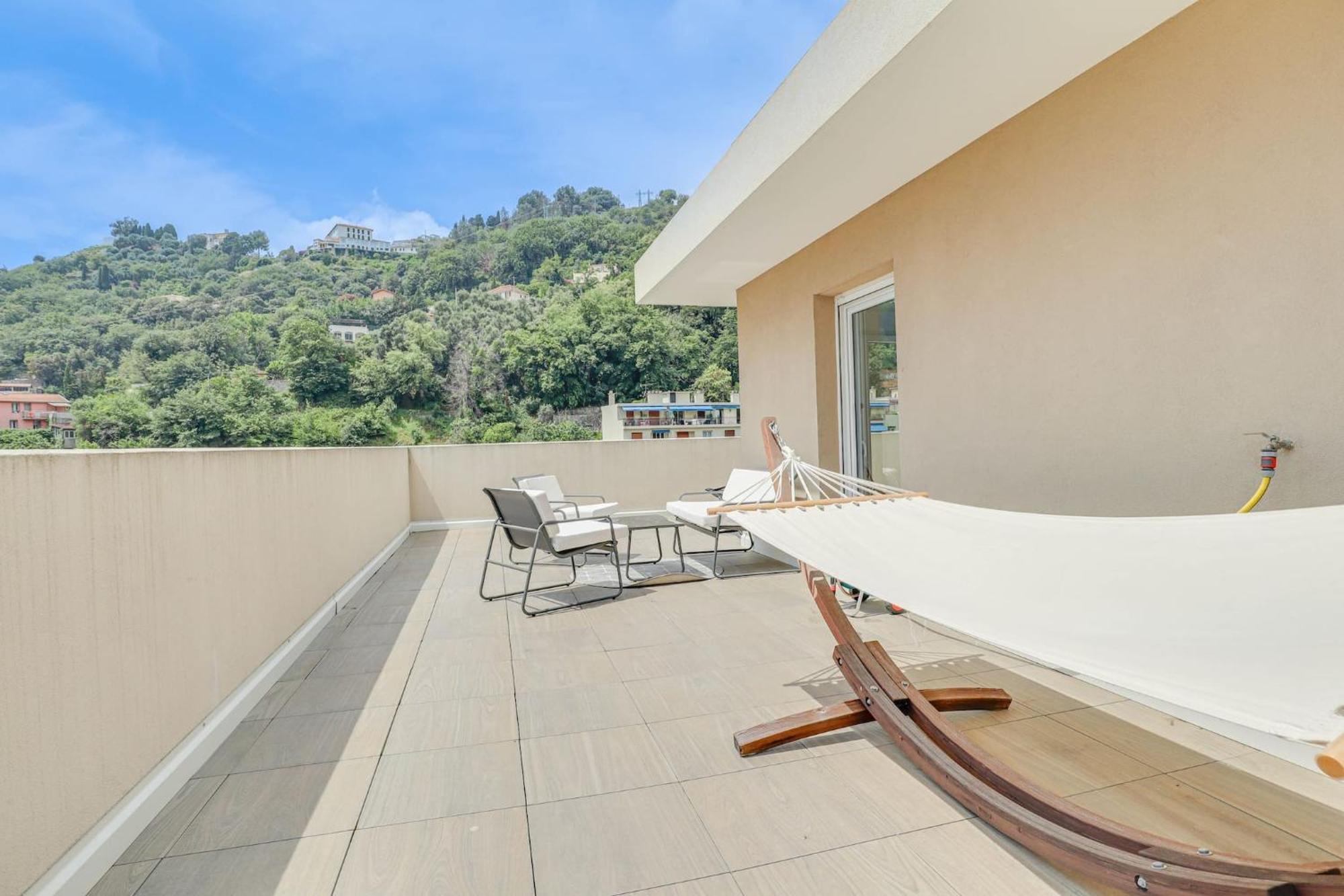 Spacieux Rooftop Parking, Terrasse Ensoleillee Μεντόν Εξωτερικό φωτογραφία